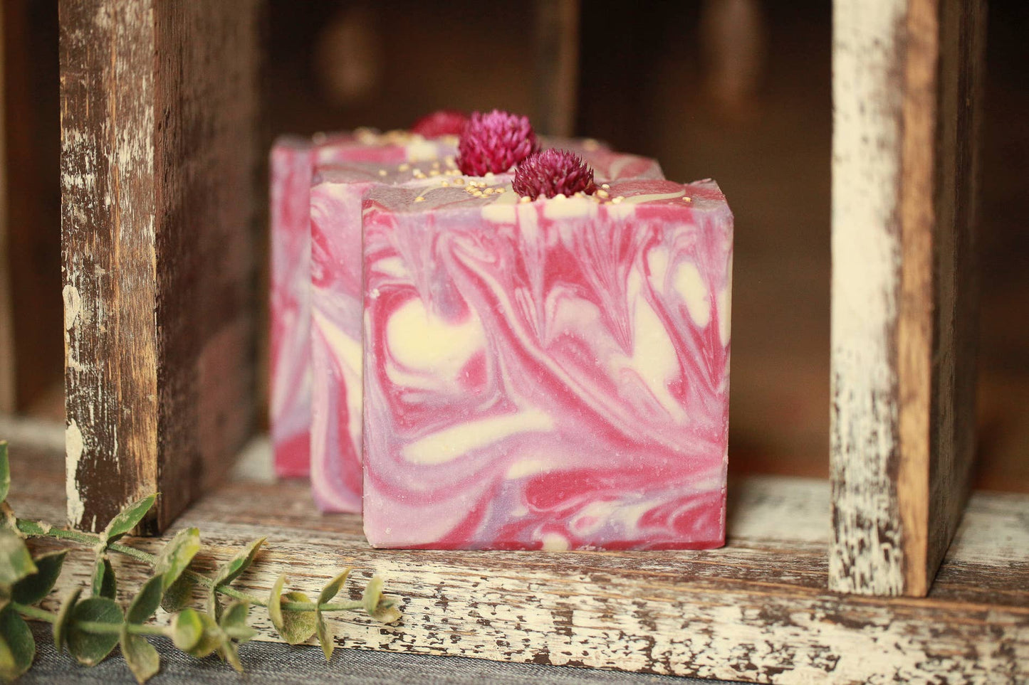 Black Raspberry Vanilla Cold Process Bar Soap, 4.5 oz. Faith Fl