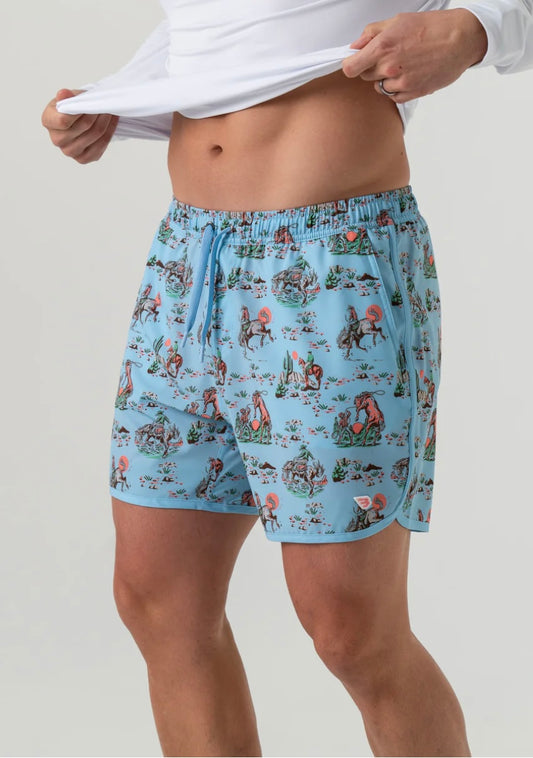 Cowboy Up Swim Trunks Burlebo