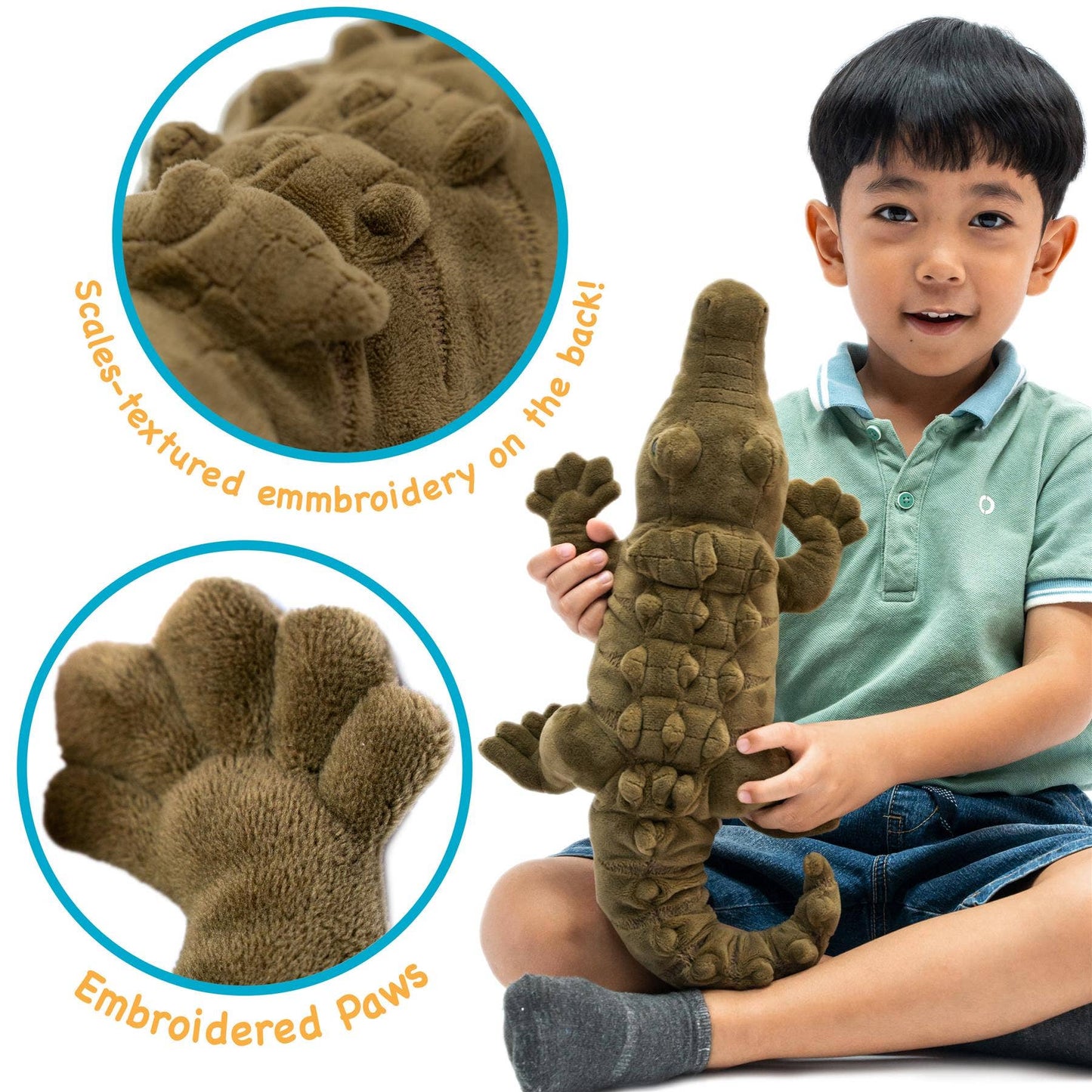 Carioca The Crocodile - 18 Inch Stuffed Animal Plush Viahart