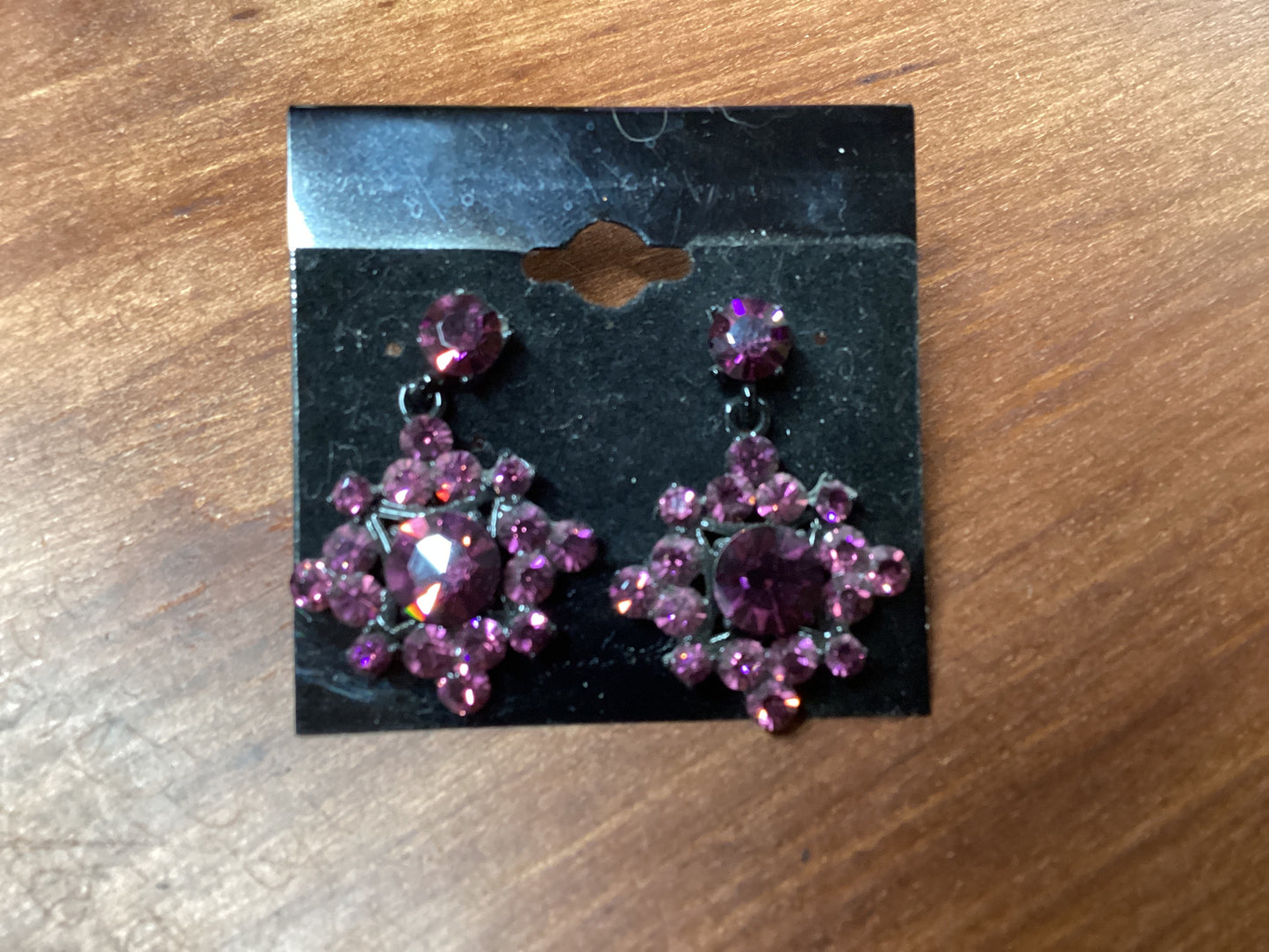 Purple Crystal earrings