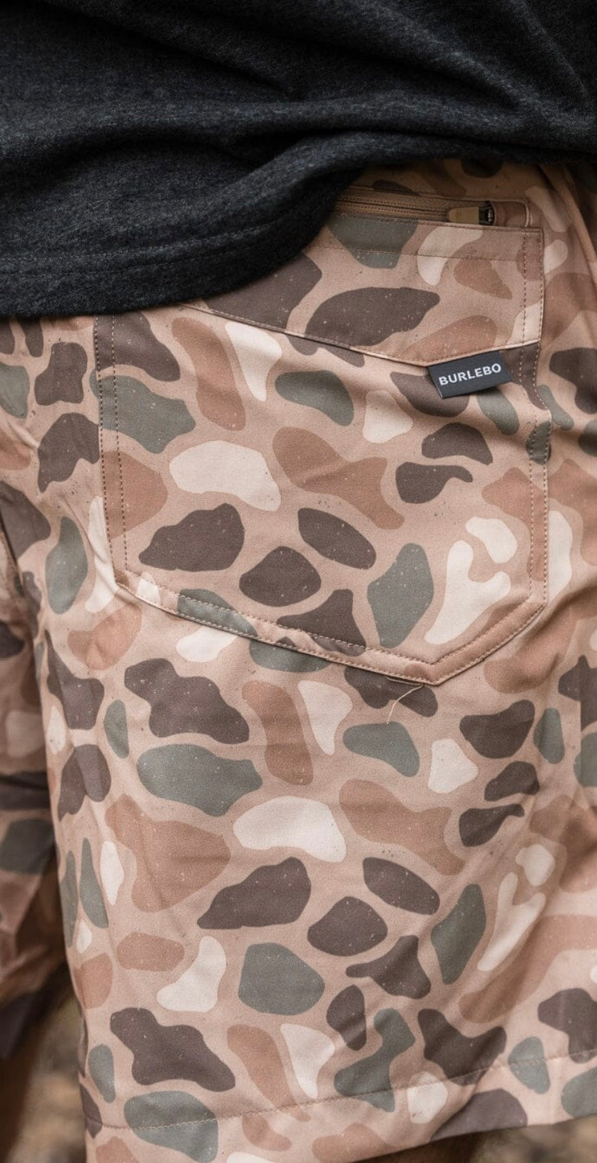 Everyday Short Pintail Camo Brown Pocket Burlebo