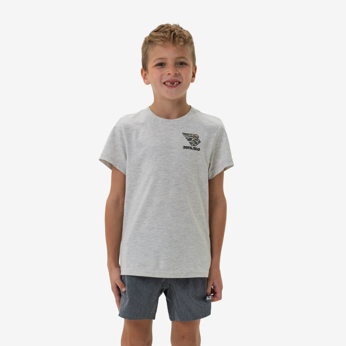 Ash Grey Flying B Classic Deer Camo Youth T Shirt