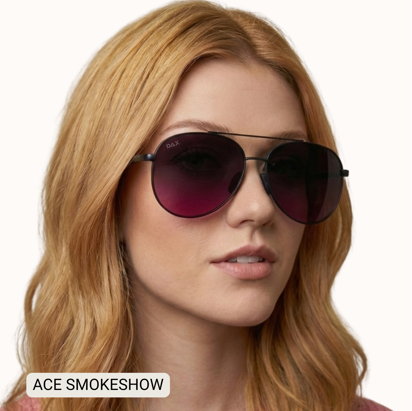 ACE - Unisex Aviator Sunglasses – Polarized Hair-Friendly: Jet Black Tx Dax