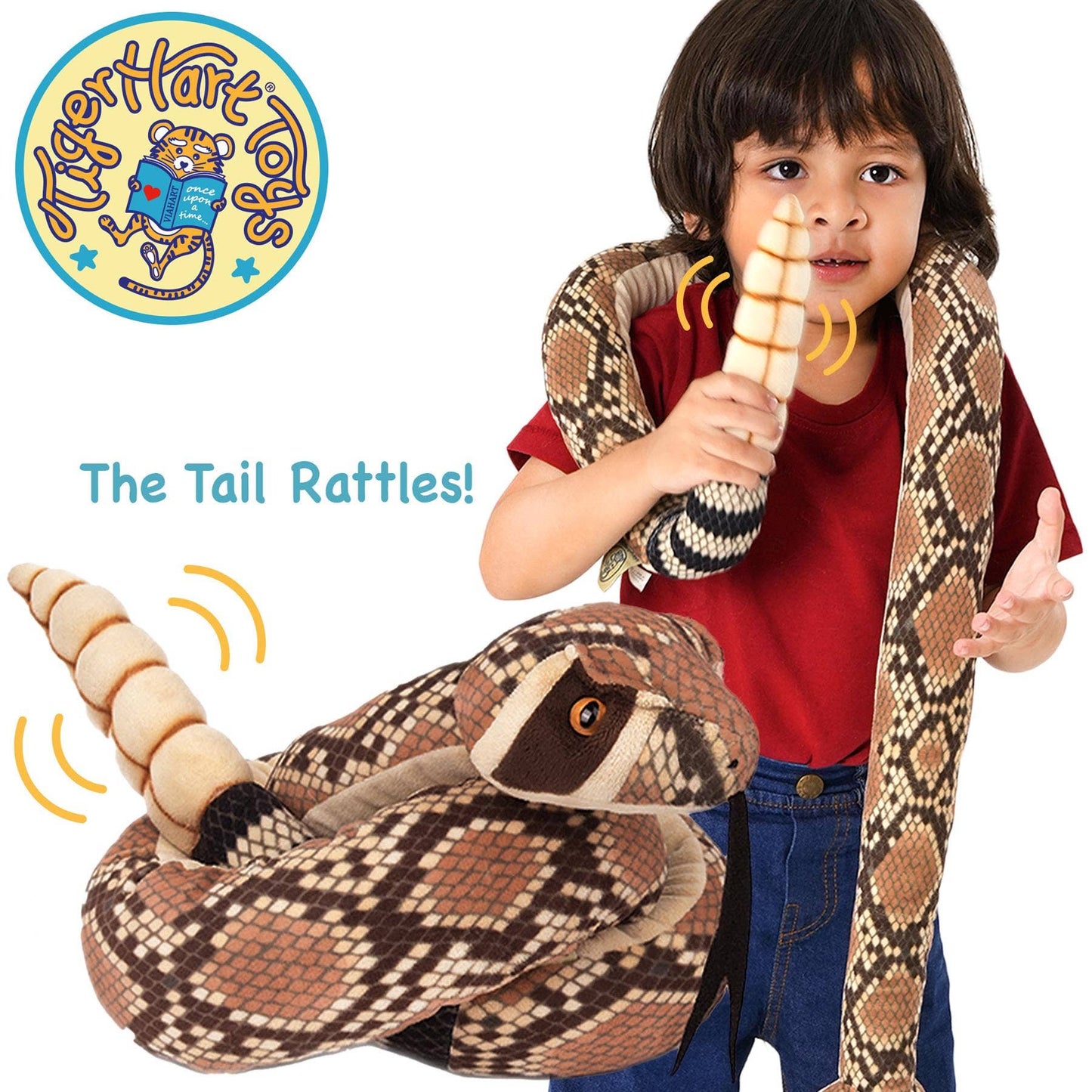 Rambo The Rattlesnake - 55 Inch Stuffed Animal Plush - Viahart