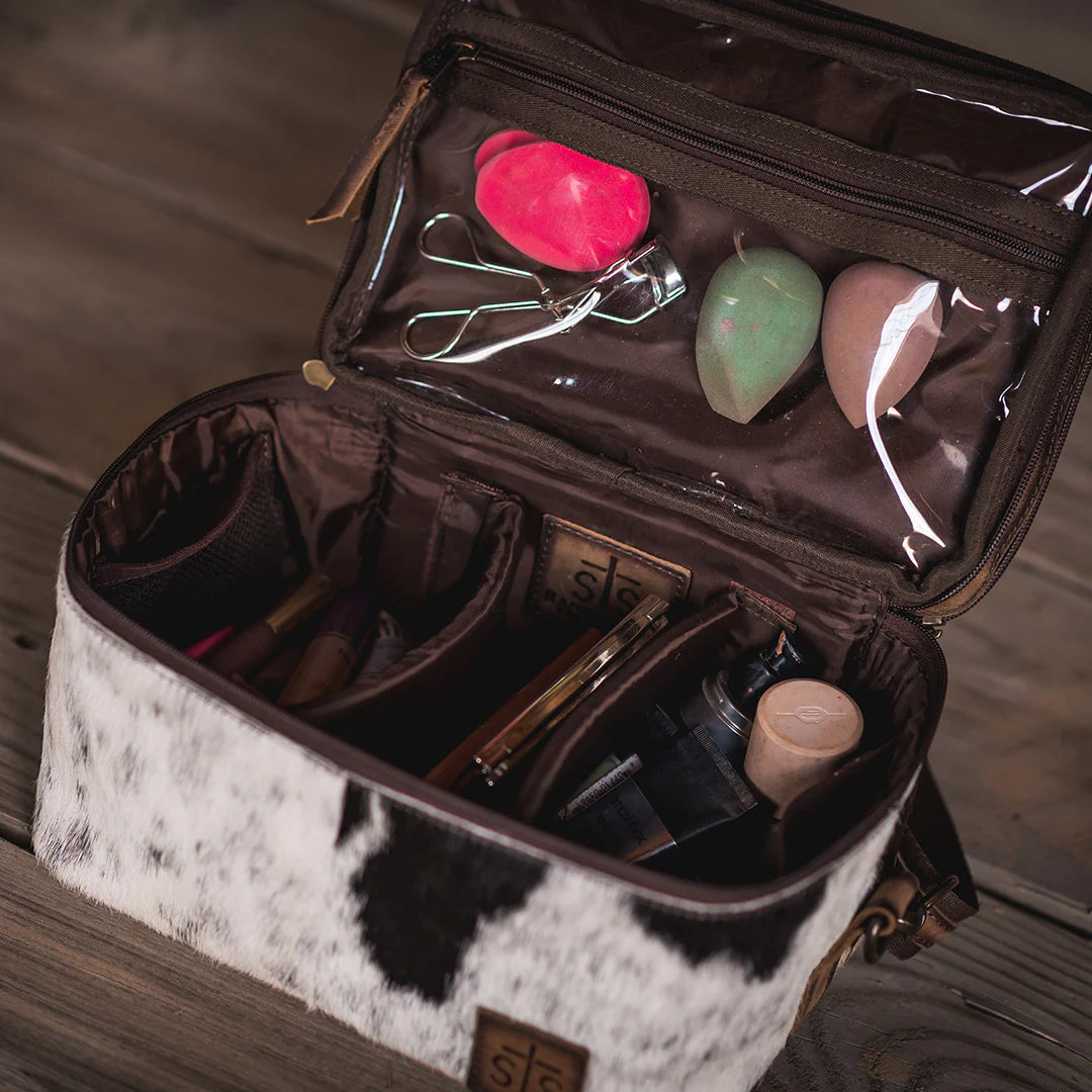 Cowhide Glamour makeup organizer STS30888 STS Ranchwear