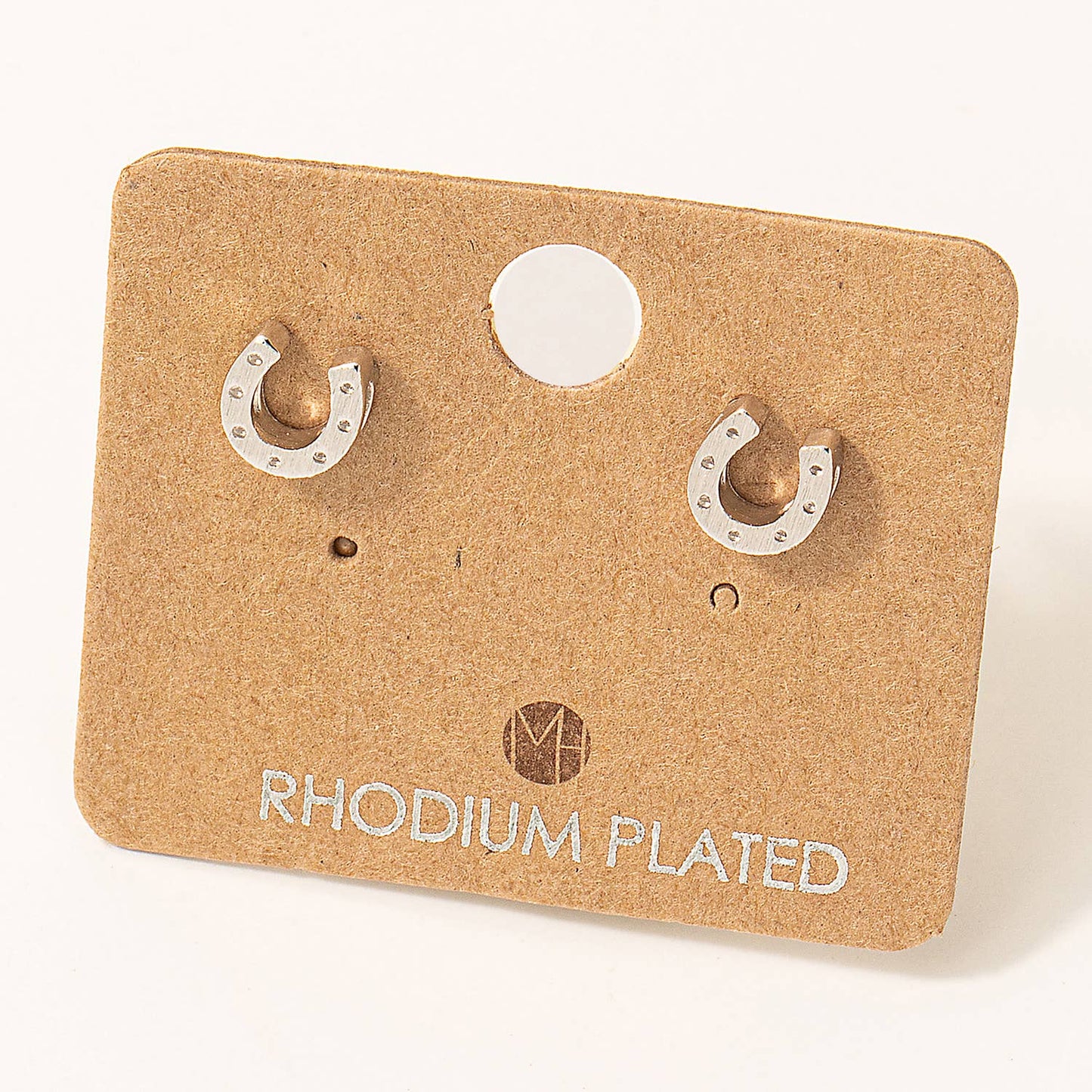 Mini Horseshoe Post Stud Earrings: G