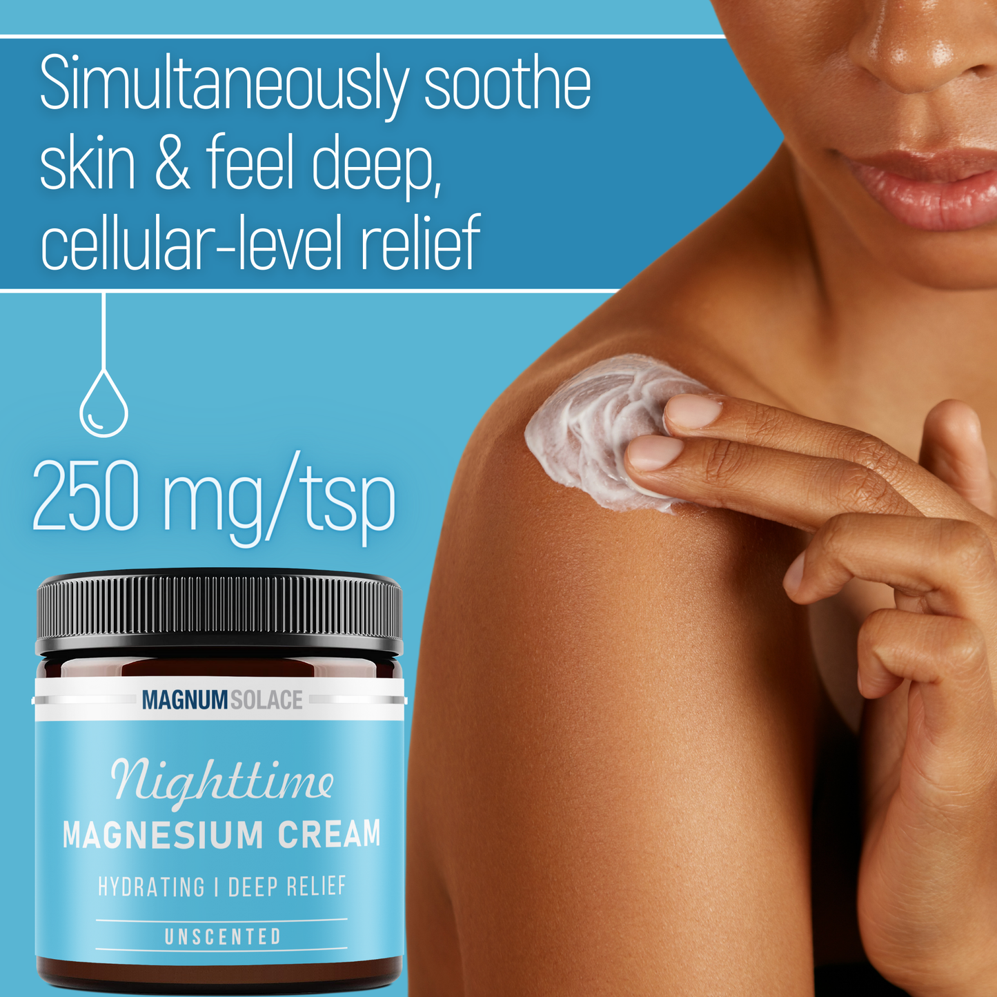 Nighttime Magnesium Cream: Lavender 5 oz Magnum