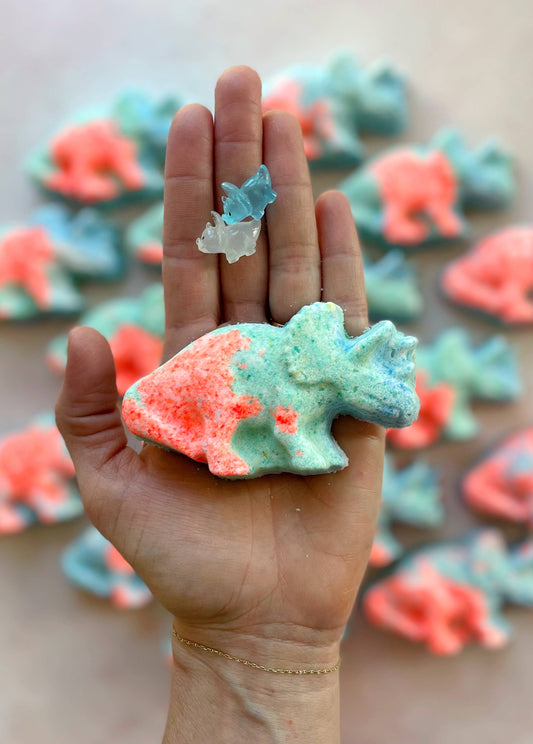 Triceratops Dino Bath Bomb - with toy! Sister Made