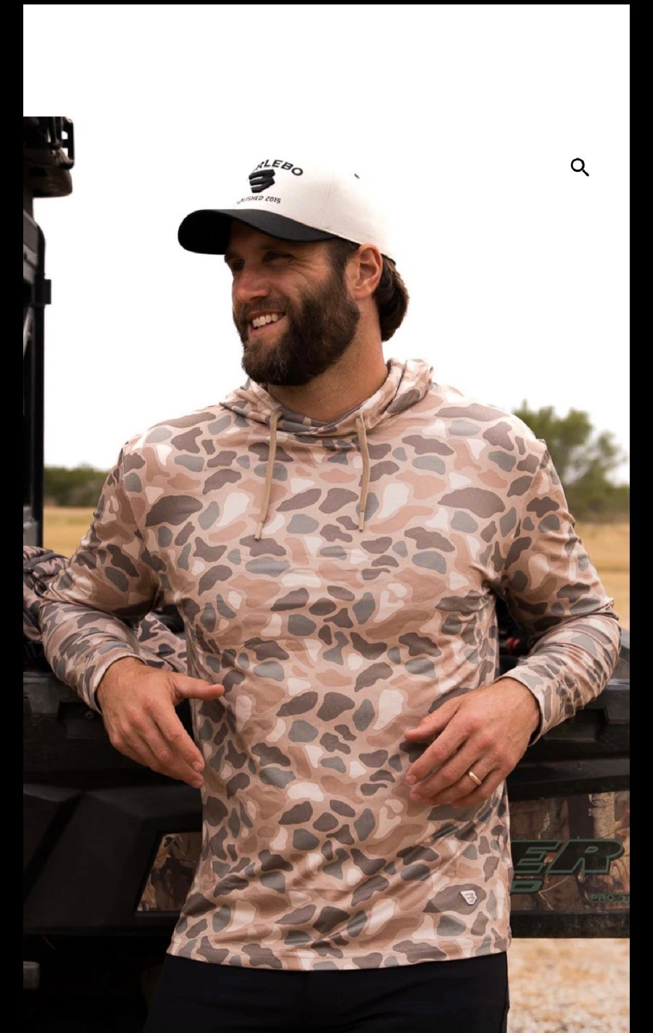 Pintail Camo Performance Hoodie  with UPF 50 Sun Protection Burlebo Tx/ Fl