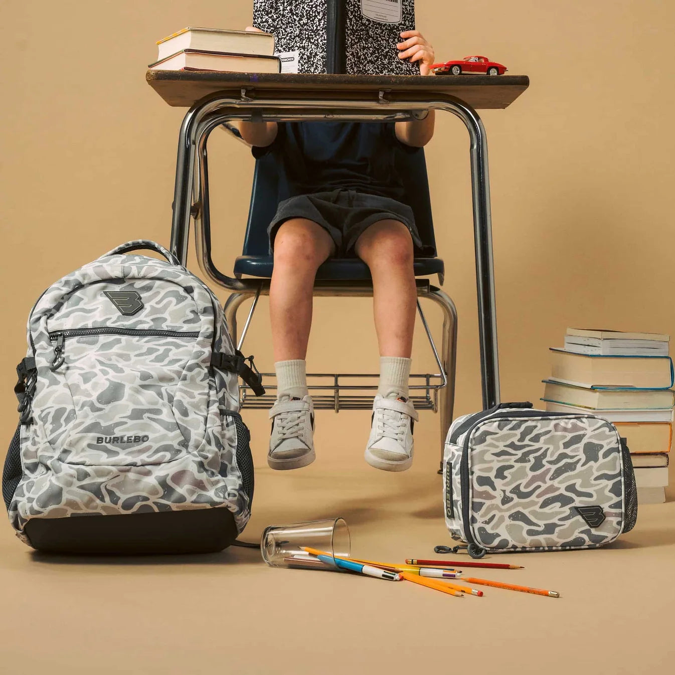 White Camo Burlebo Lunchbox
