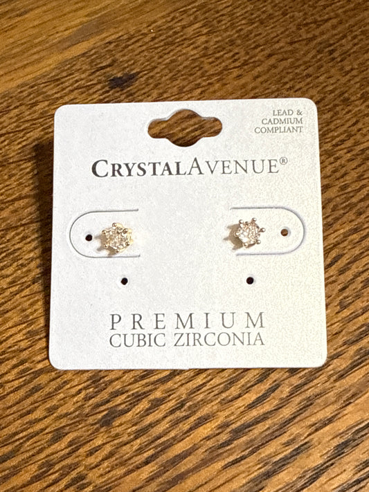 Crystal Avenue Cubic Zirconia Stud Earrings