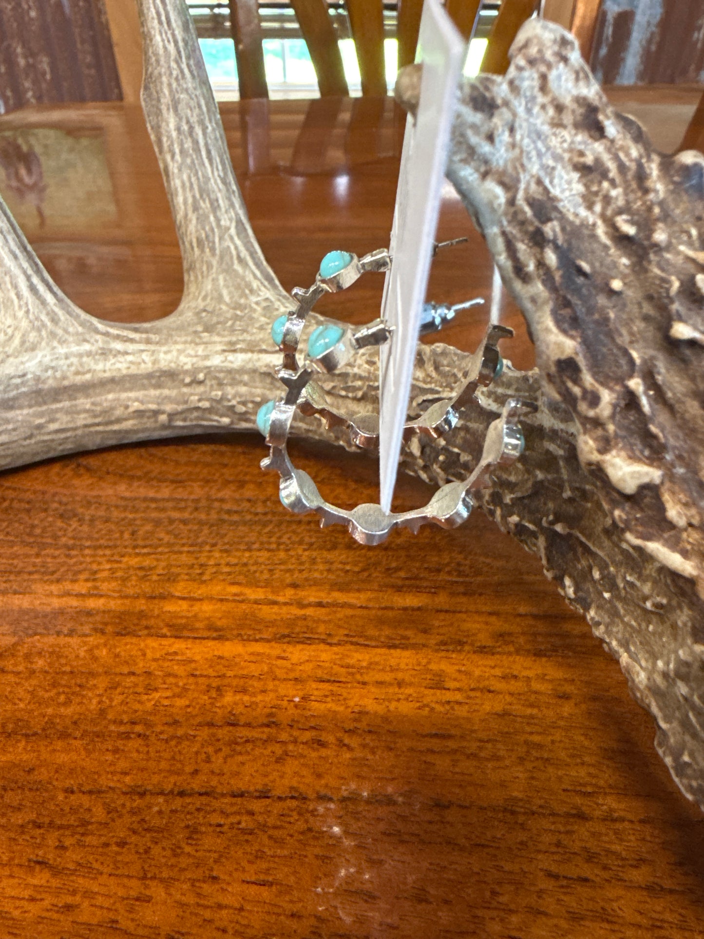 Turquoise City Hoop Earrings