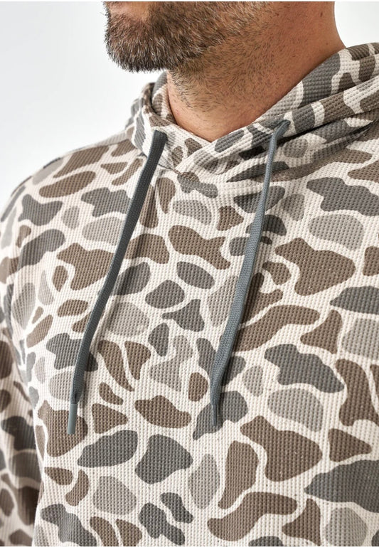 Classic Deer Camo Thermal Hoodie Burlebo