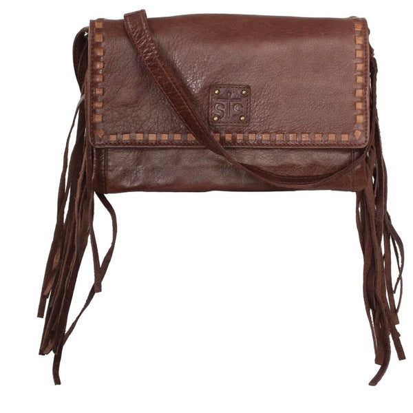 Indie Ladies Harper Crossbody Leather Fringe Purse STS Ranchwear 34882