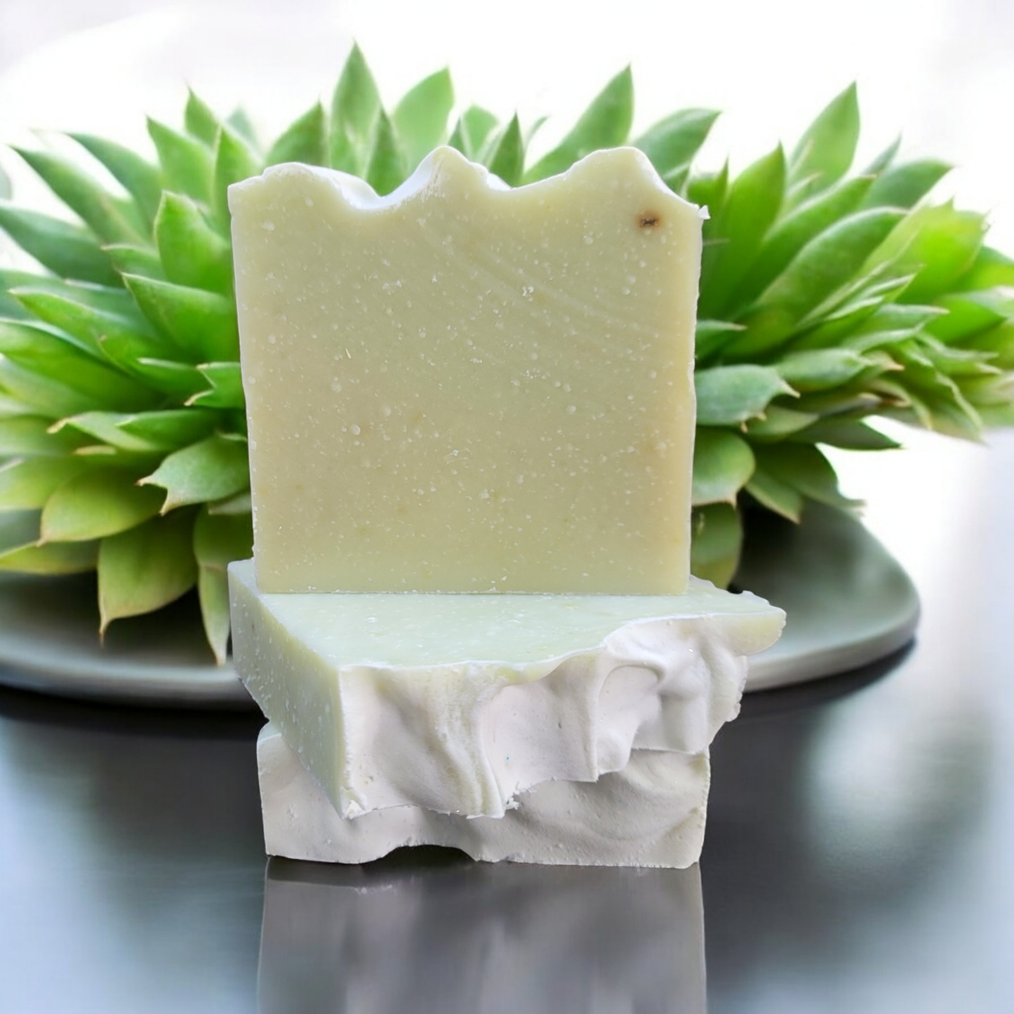 Soothing Cucumber Aloe & Uplifting Lemongrass Goat Milk Soap: Shrink Wrapped