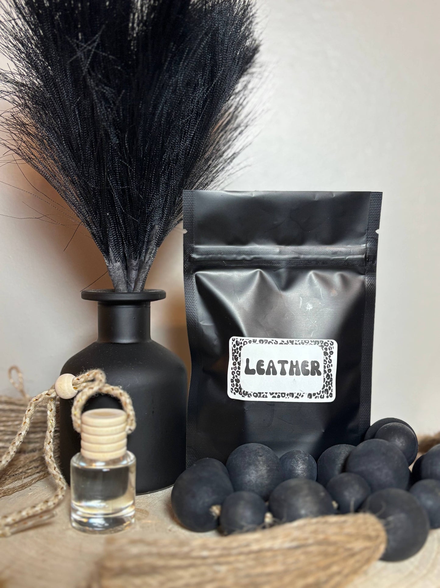 Leather Car Diffuser Pink Aug