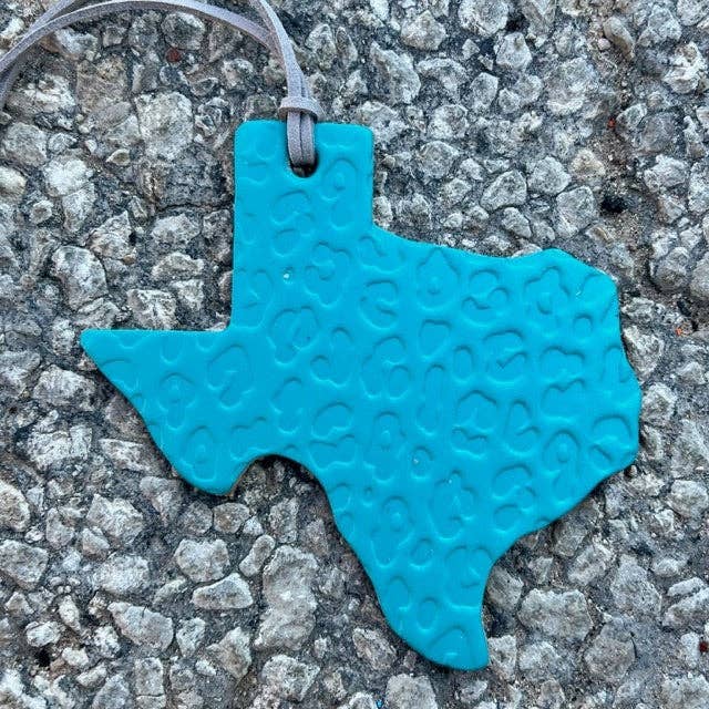 Texas Shape Leather Cheetah Air Freshie Fuchsia / Butt Naked Callahan