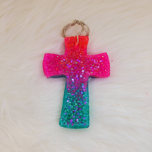 Desert Dreams Car Freshie: Ombre Cross Leafcutter
