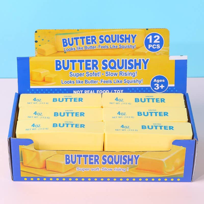 Pressure Squishy Toy Butter | 40BTS414: Butter
