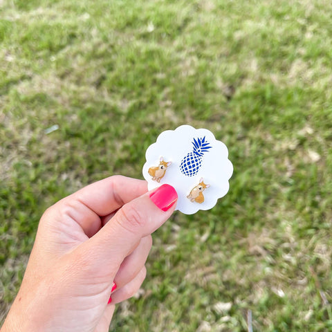 Corgi Enamel Stud Earrings Prep obsessed