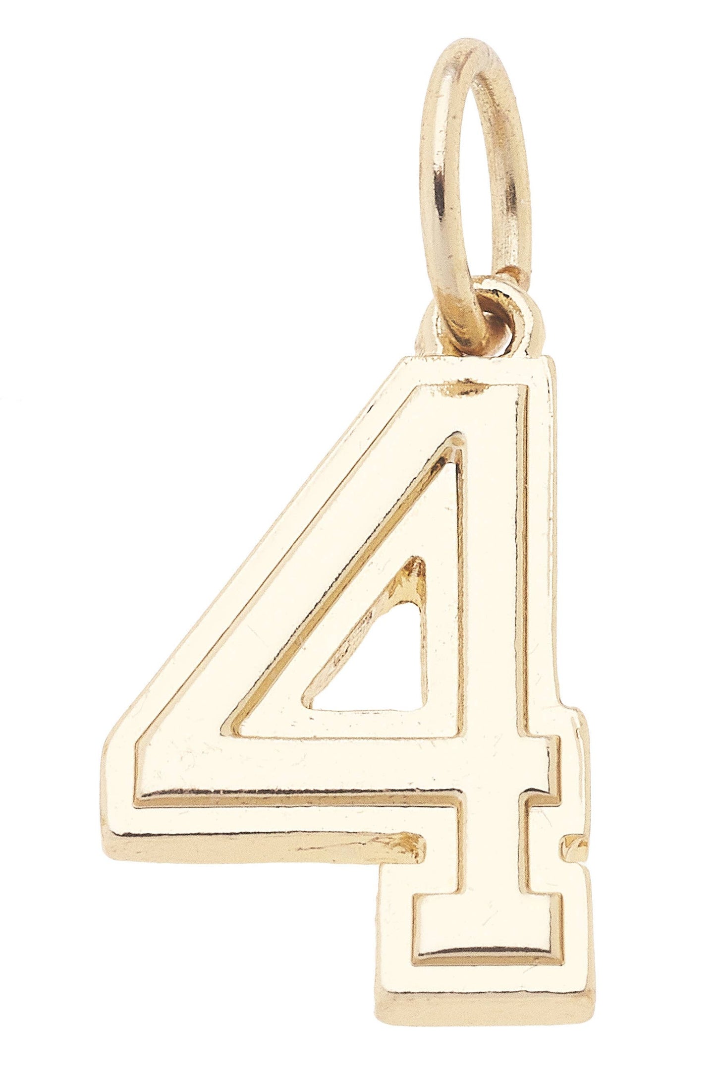 Number Charm in Shiny Gold: 9