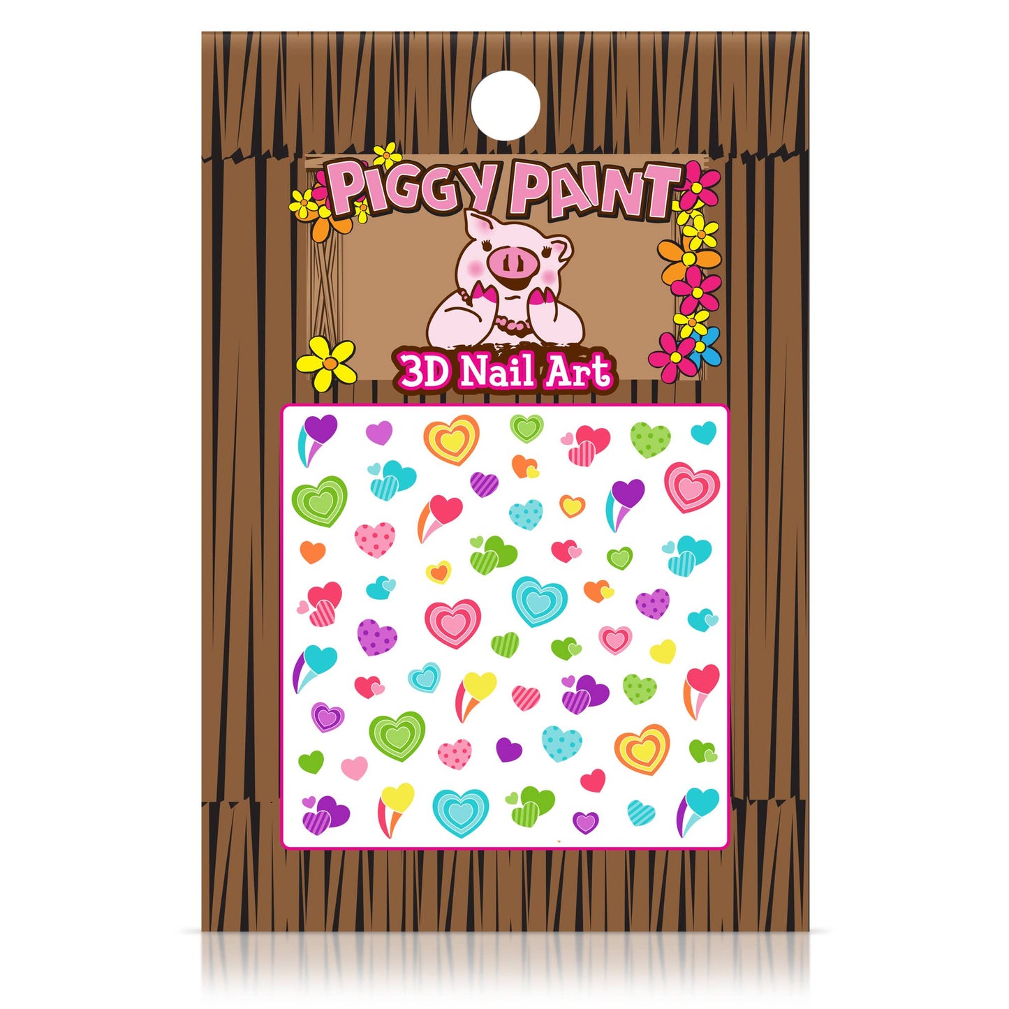 Heart Nail Art Piggy