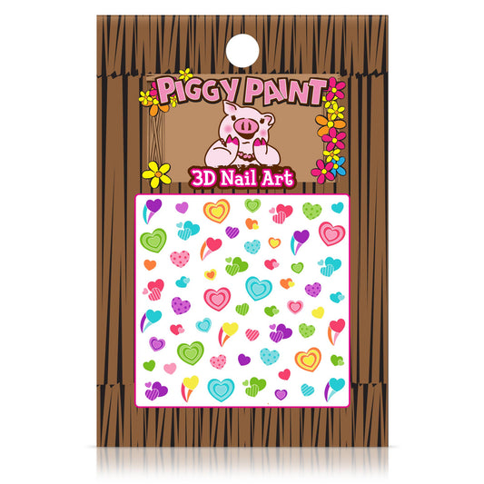 Heart Nail Art Piggy