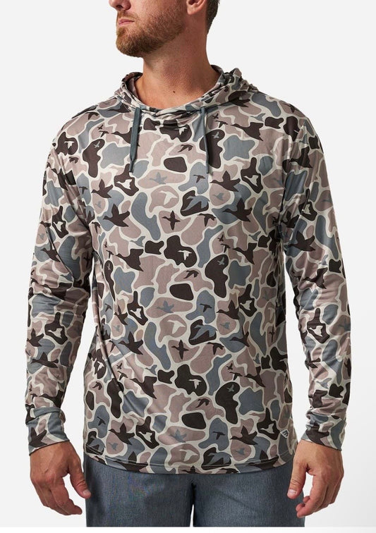 Mallard Mayhem Burlebo Performance Hoodie Tx/ Fl UPF 50 Sun Protection PH-MMAYC