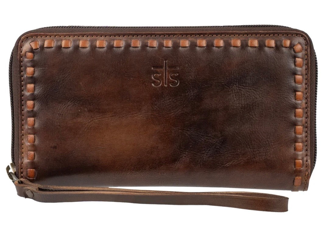 Bandera Chocolate Berkley Bifold Wallet/ Wristlet STS Ranchwear STS34016