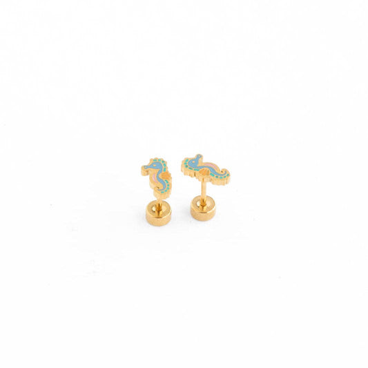 Seahorse Stud Earrings Pip Pop