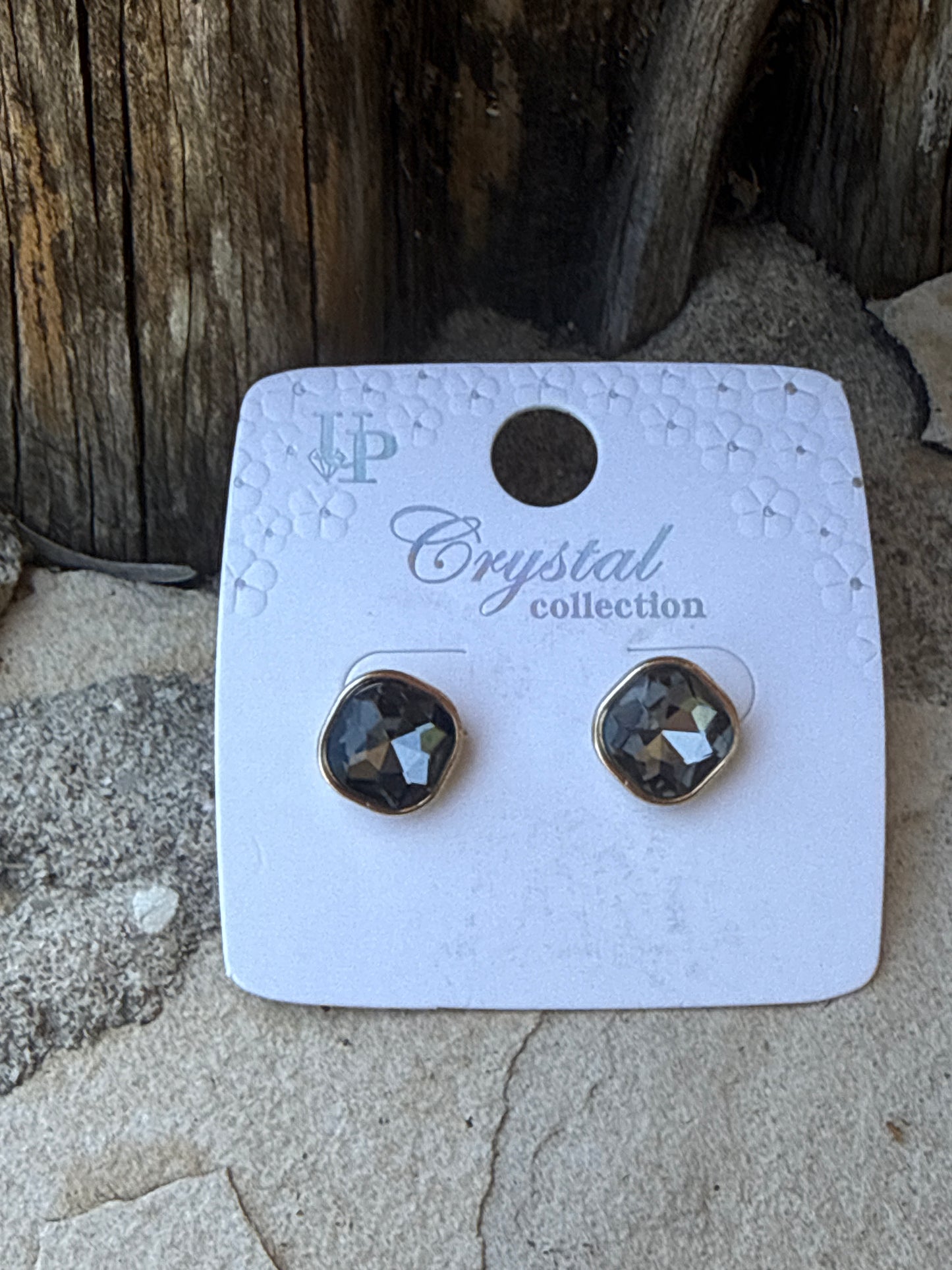 Medium Size Square Crystal Collection Earrings (4 Colors)