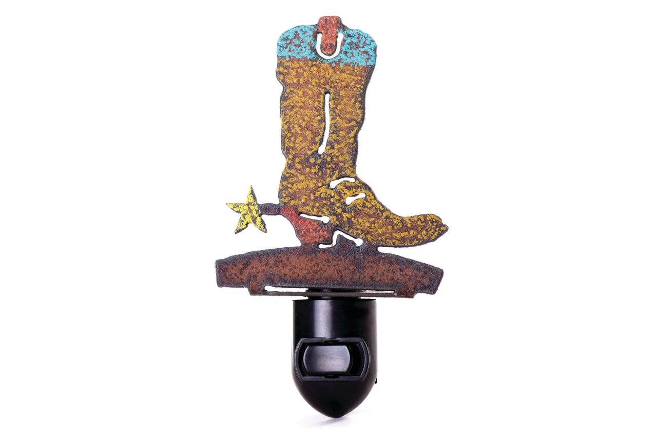 BOOT Nightlight western rodeo Wyoming Montana Texas USA