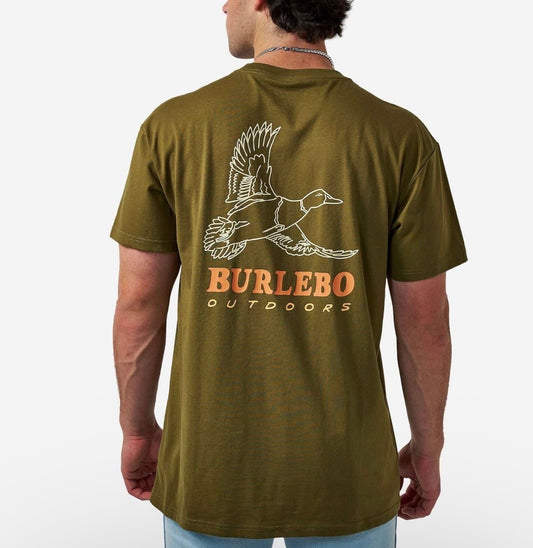 Wild Duck Hunter green Burlebo T Shirt SST-DKW-HNTG