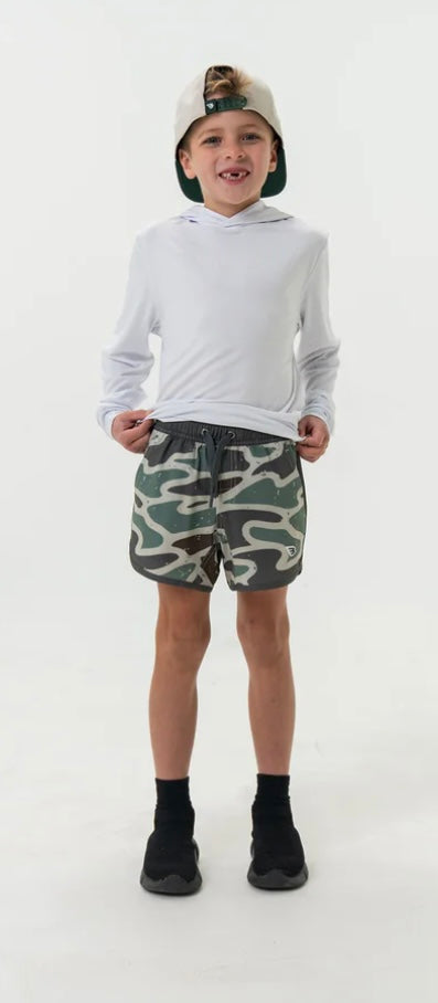 Jumbo Retro Duck Youth Swim Trunks