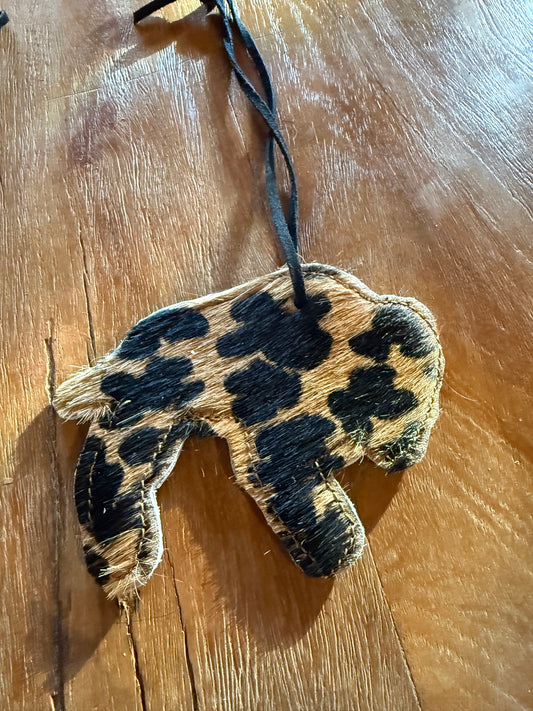 Leopard print Cow Hide Car Freshie