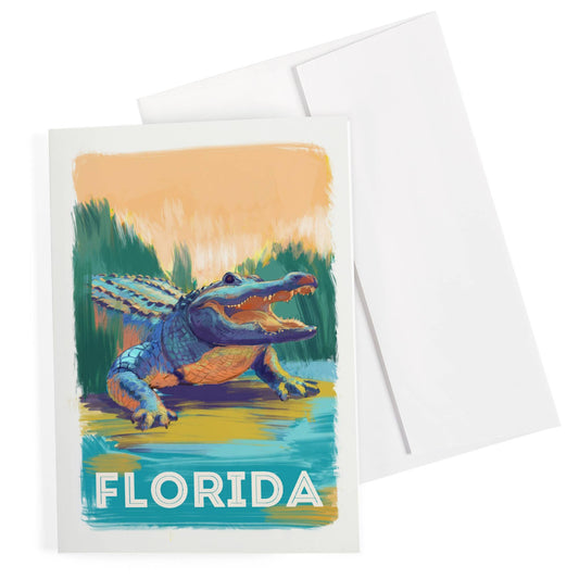 NOTECARD Florida, Alligator, Vivid