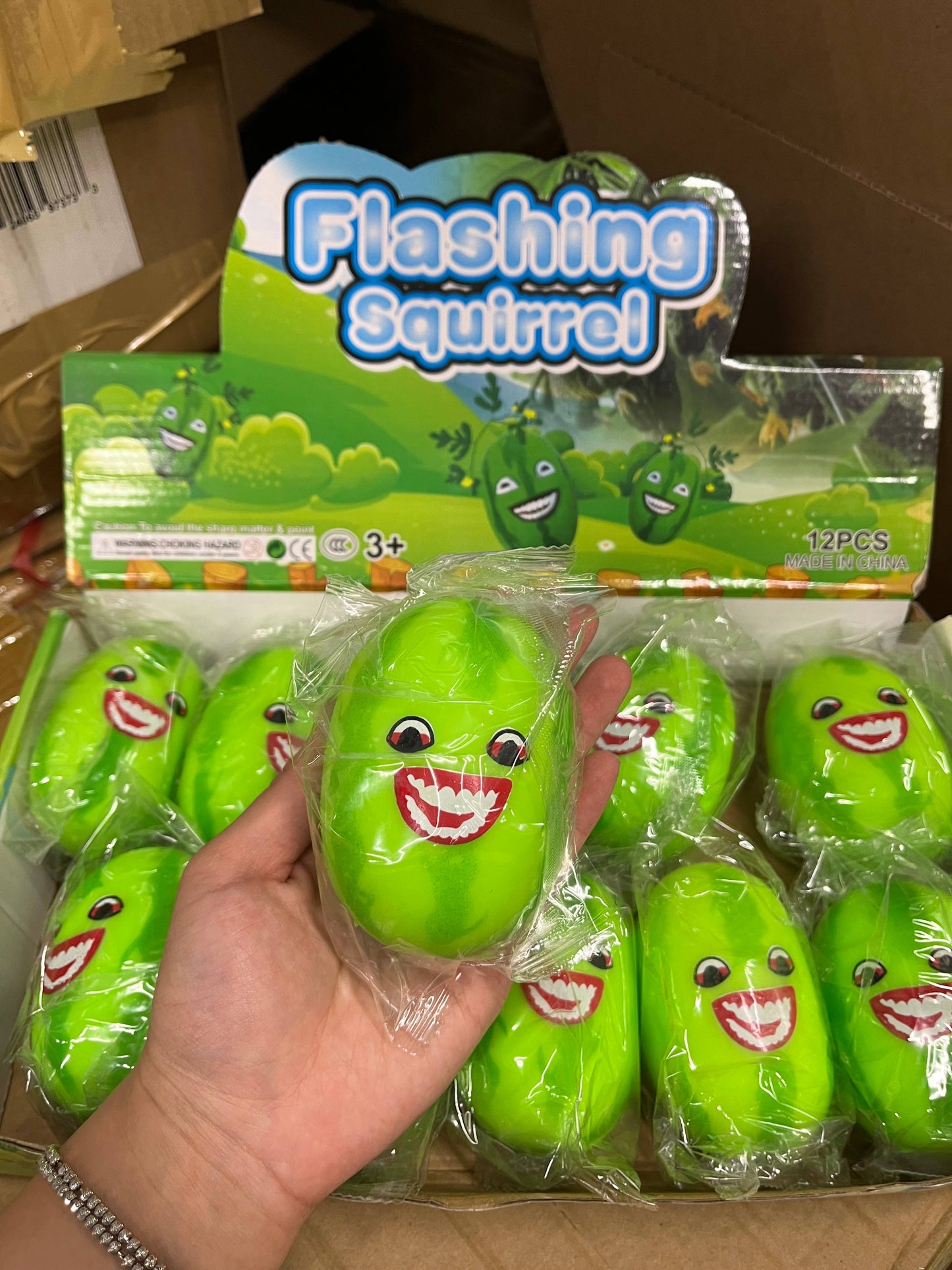 Watermelon Squishy Toy with Face