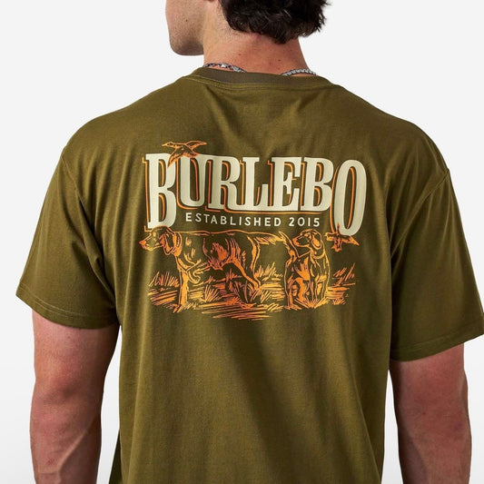 Hunting Dogs Hunter Green Burlebo T Shirt SST-HD-HNTG Fl