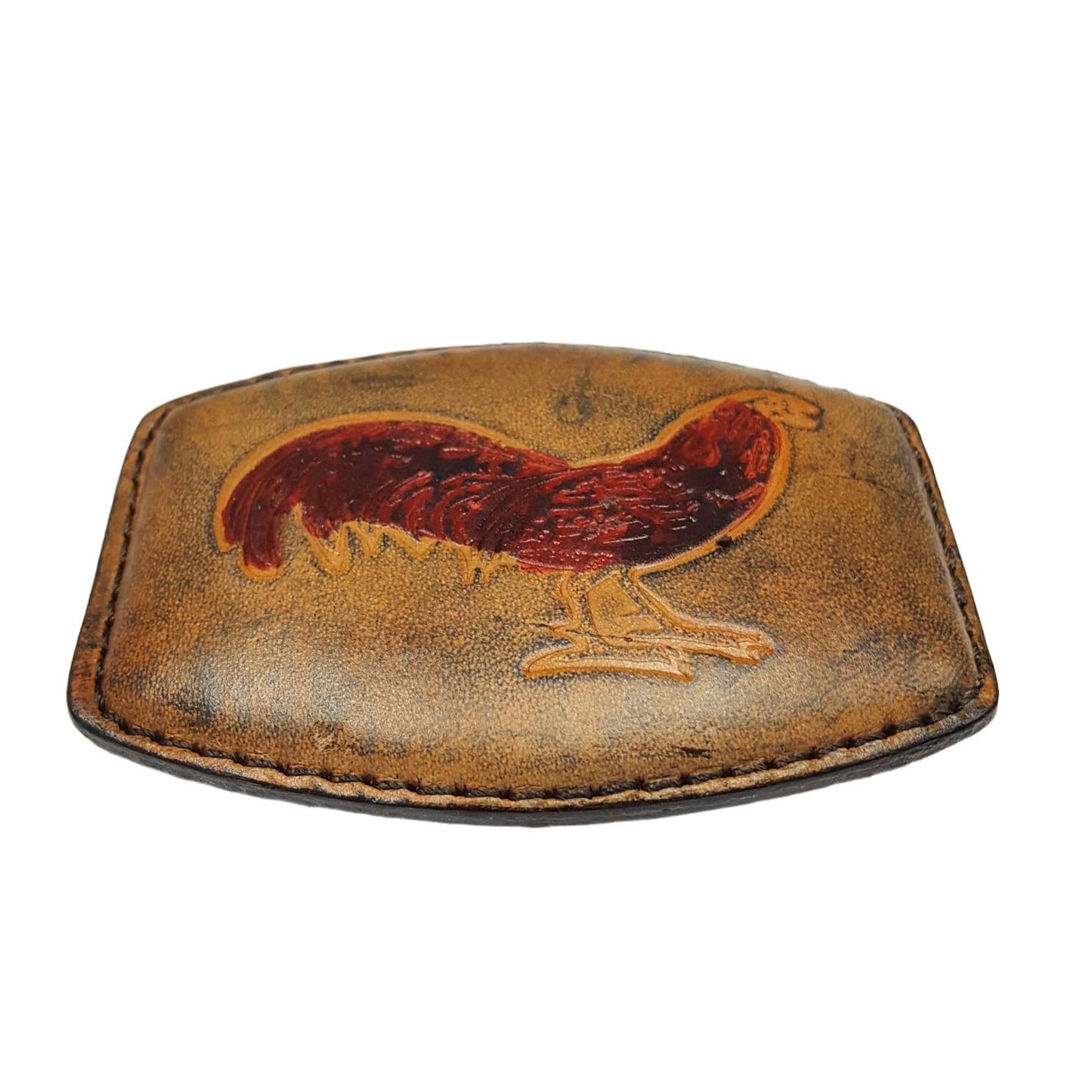 Buckle: Painted on Leather Plaque Buckle Axesoria