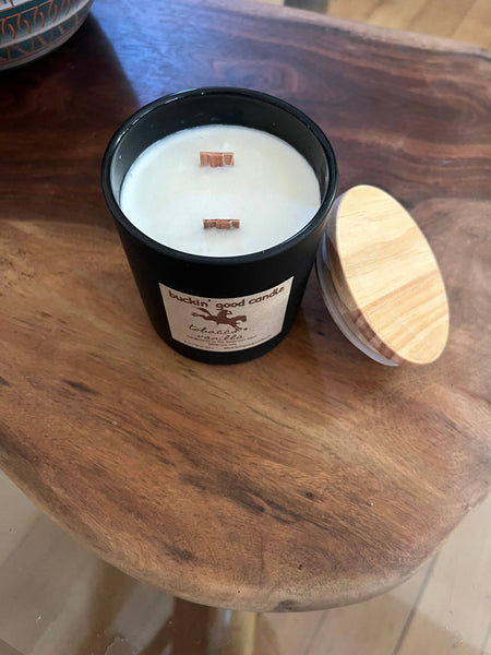 Candle Tobacco + Vanilla Ceramic (western decor) Buckin Good