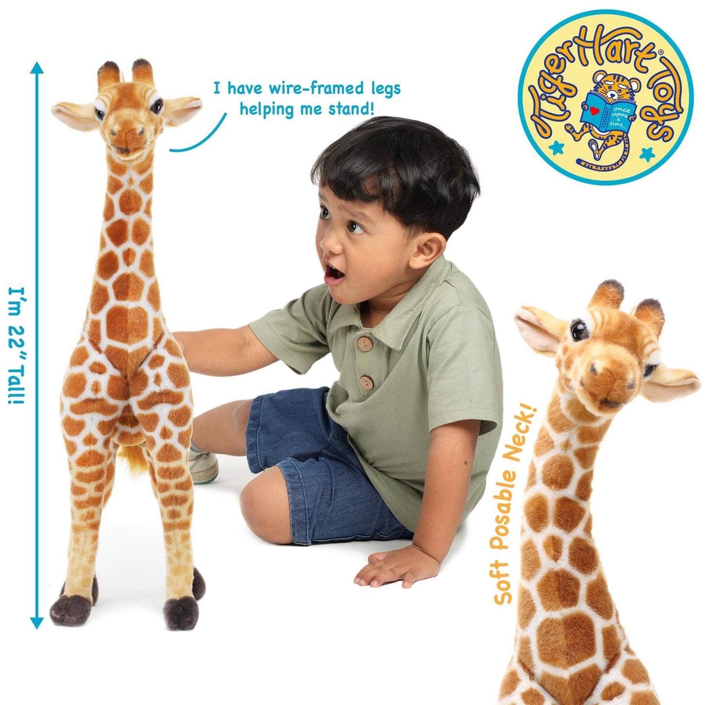 Jocelyn The Giraffe | 22 Inch Stuffed Animal Plush | Viahart