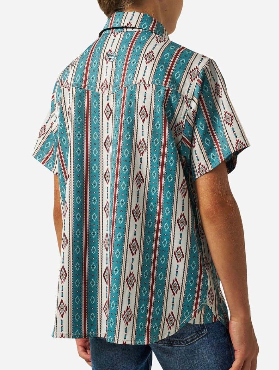 The Abbott Youth Performance Western Shirt Pearl Snap Tx/Fl Y-PWS-ABBT