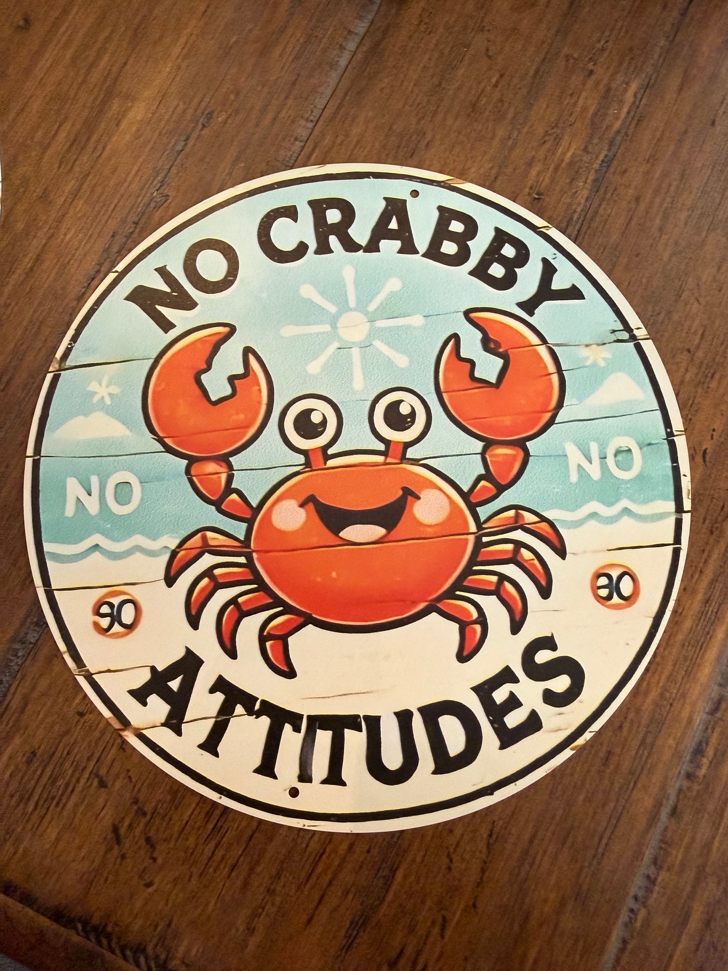 Round Funny Metal Signs