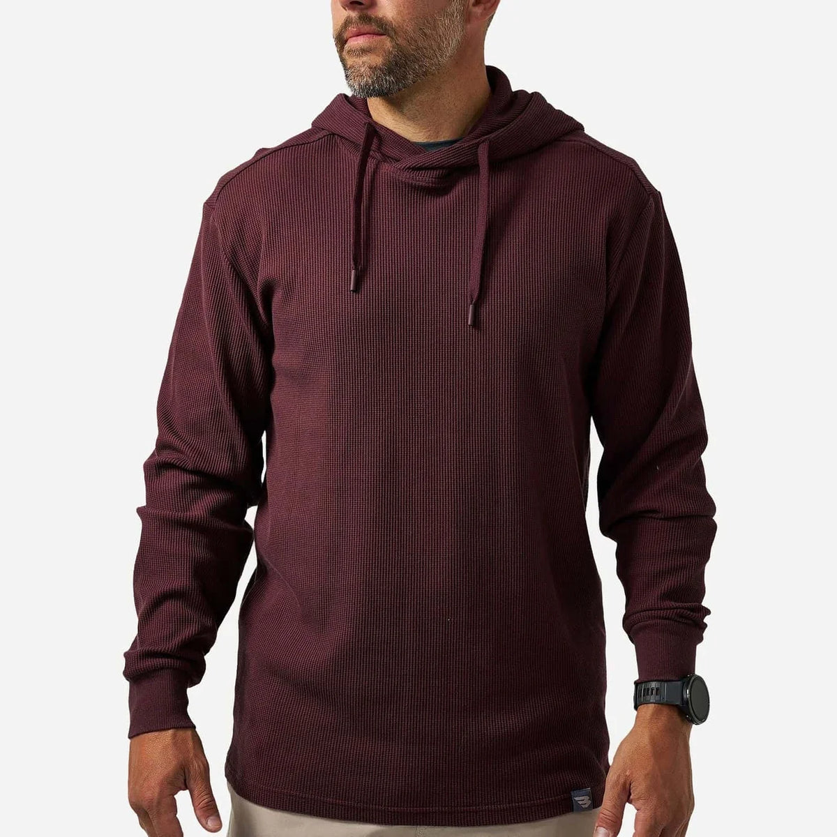 Maroon BurleboThermal Hoodie Tx TH-MAR