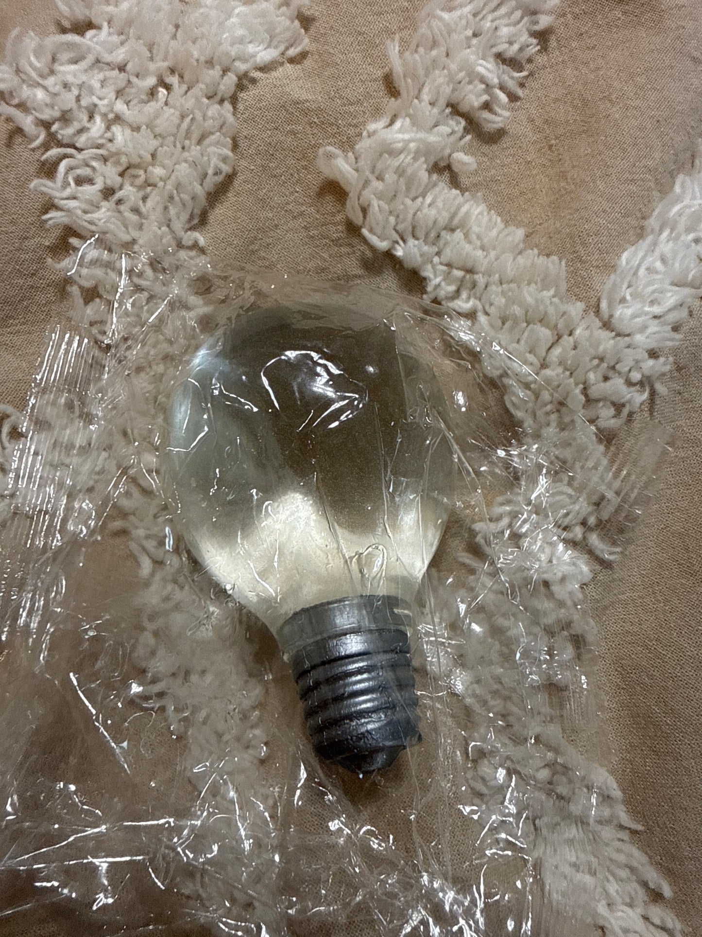 Glow in the dark light bulb squishy Toy