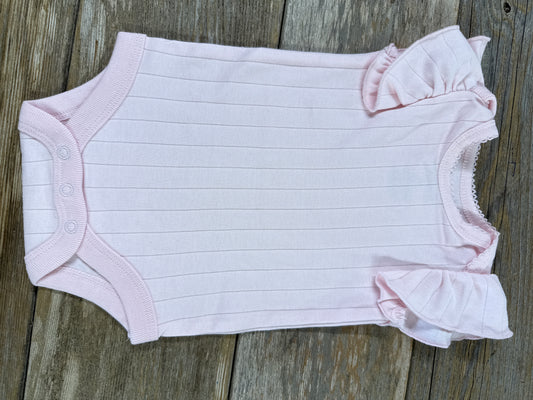 Pink Striped Girls Onesie