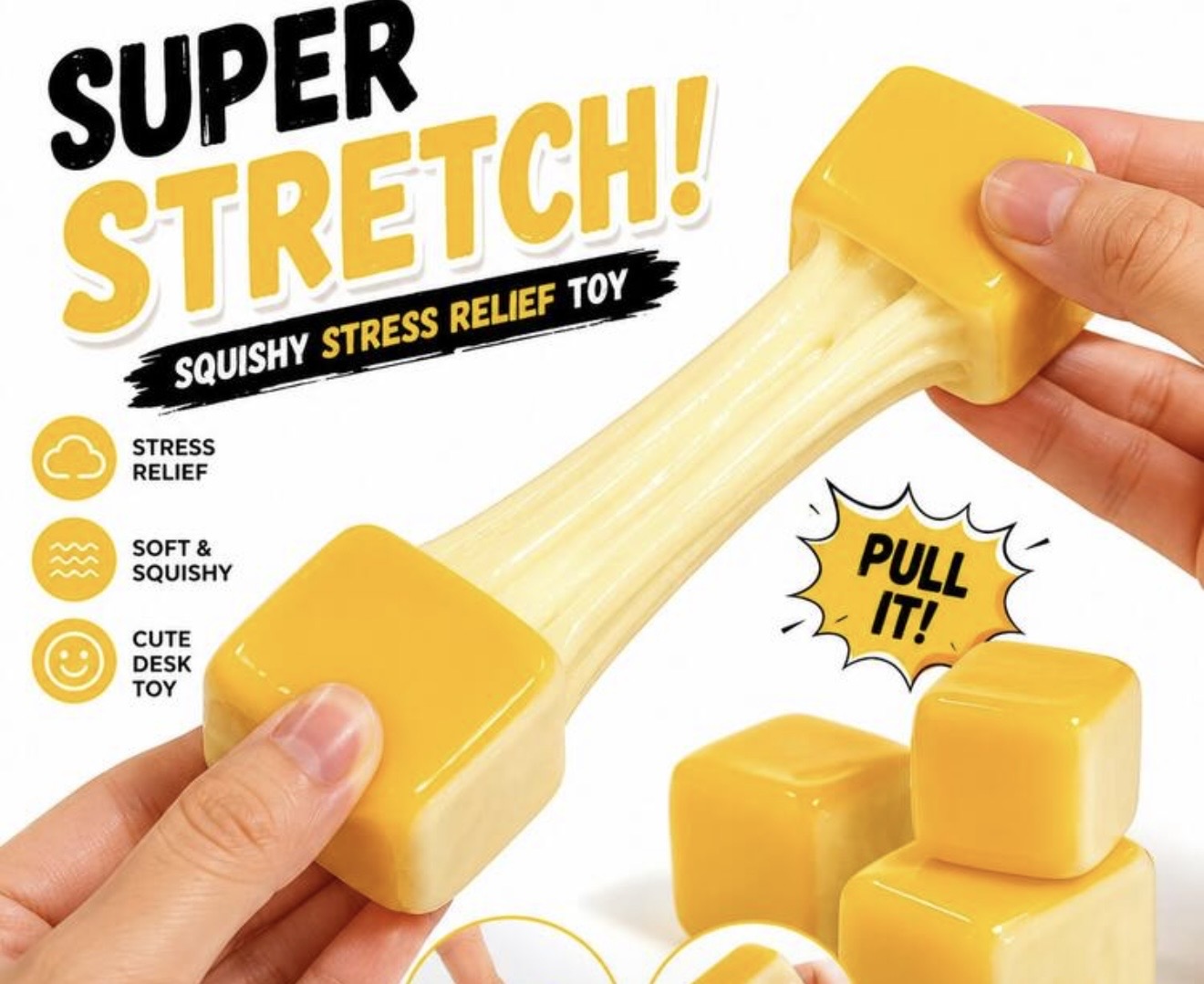 Stretchy Cheese Squishy Toy