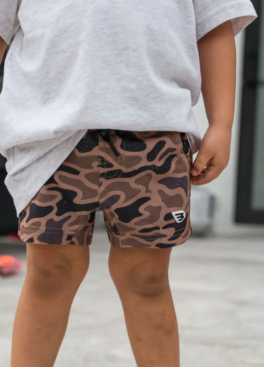 Gauge Camo Youth Athletic Shorts