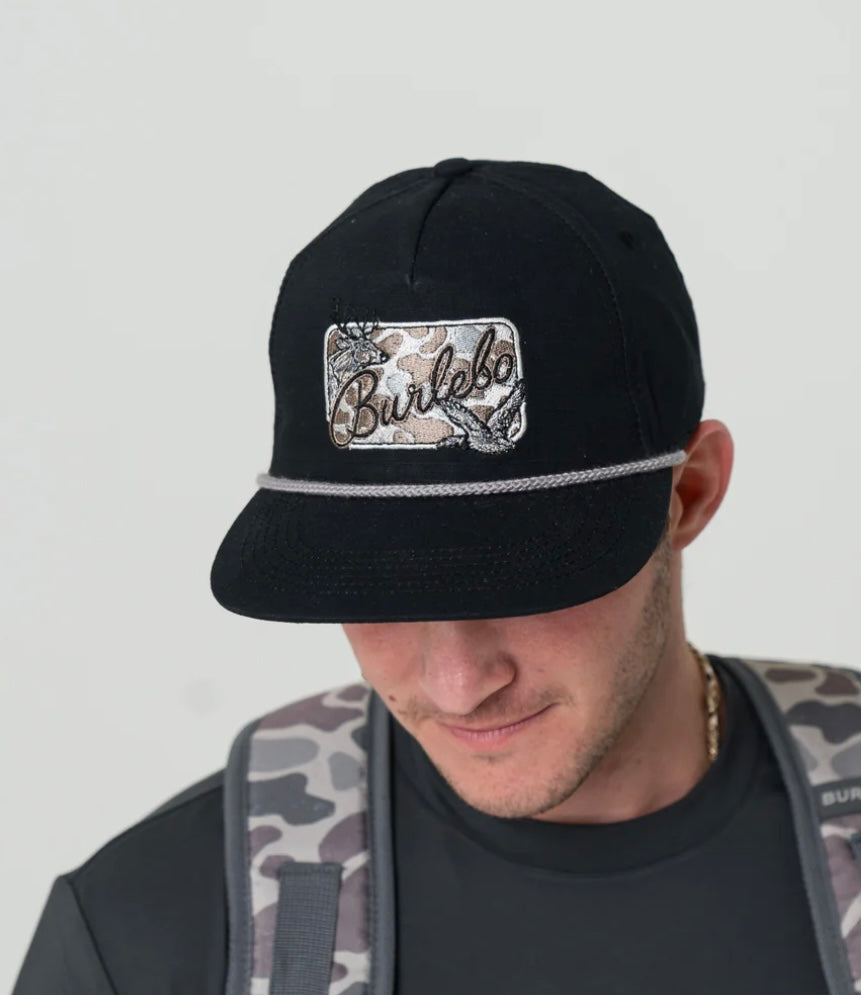 Camo Patch Black Hat Burlebo