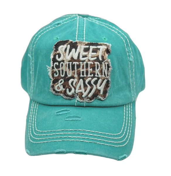 Sweet Southern And Sassy Leopard Patch Hat